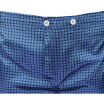 Satijnen Pyjama | Blauw Wit Gestipt | www.pietkoopmans.nl