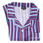 Satijnen Pyjama | Bordo Blauw Gestreept | www.pietkoopmans.nl