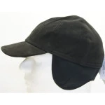 Derby Cap Oorkleppen | Zwart Leder | www.pietkoopmans.nl