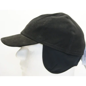 Derby Cap Oorkleppen | Zwart Leder