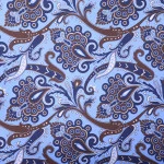 Dante Zijde Wol Shawl | Lichtblauw Bruin | www.pietkoopmans.nl