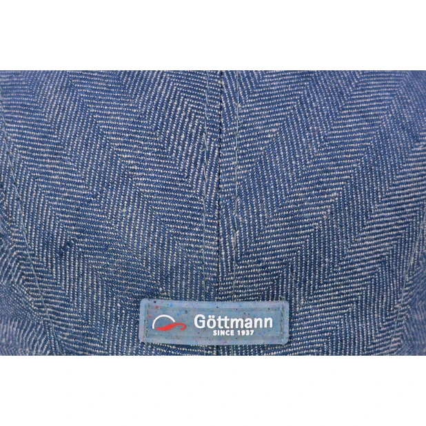 Göttmann Flatcap Jackson | Linnen Blue | www.pietkoopmans.nl
