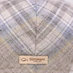 Göttmann Flatcap Richmond | Linnen Beige Geruit | www.pietkoopmans.nl