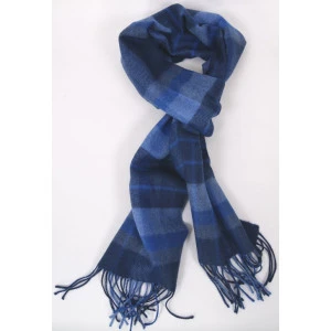 John Hanly Sjaal Merino | Blauwe Ruiten