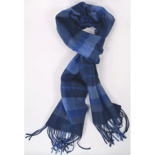 John Hanly Sjaal Merino | Blauwe Ruiten | www.pietkoopmans.nl