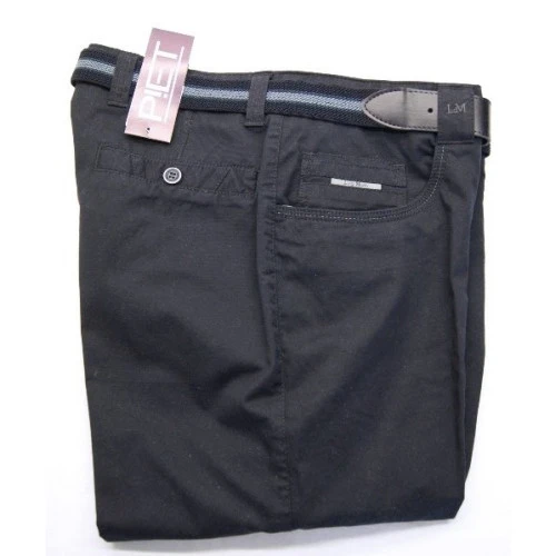 Luigi Morini Premium Colour Broek | Blauw  | www.pietkoopmans.nl 