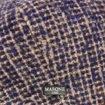 Marone Flatcap Detroit Tweed | Marine | www.pietkoopmans.nl