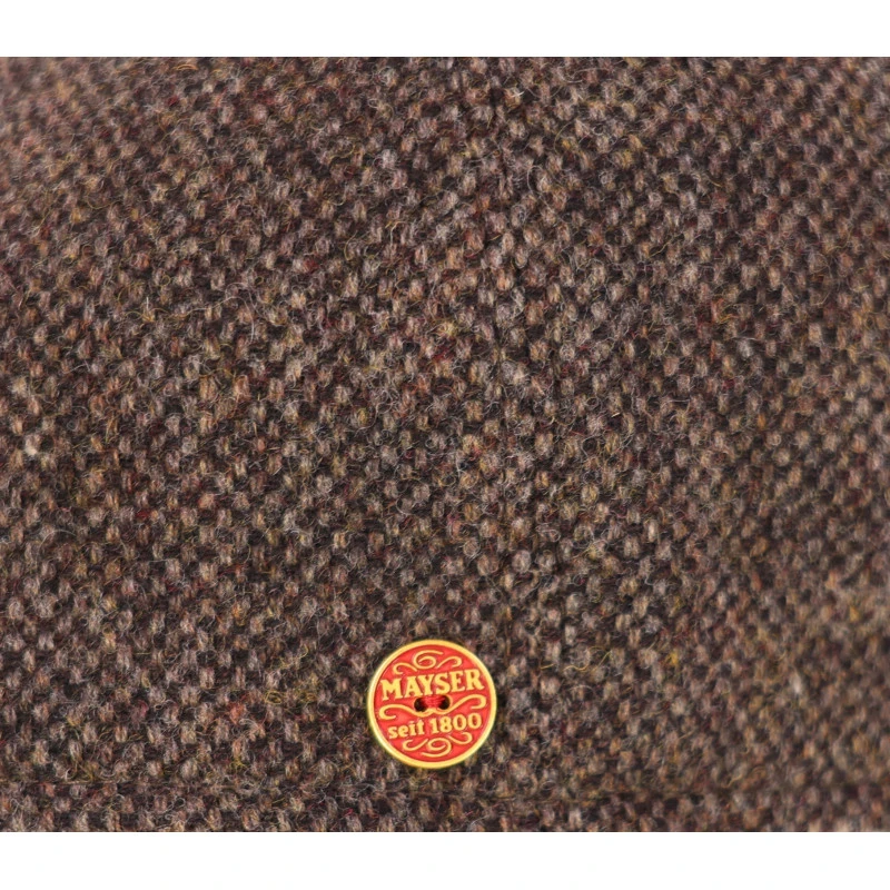 Mayser Winter Flatcap Lars | Bruin Tweed | www.pietkoopmans.nl
