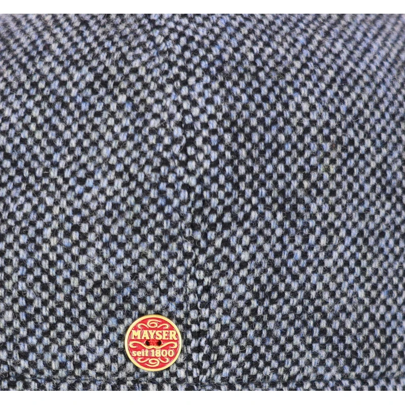 Mayser Winter Flatcap Lars | Blauw Tweed | www.pietkoopmans.nl