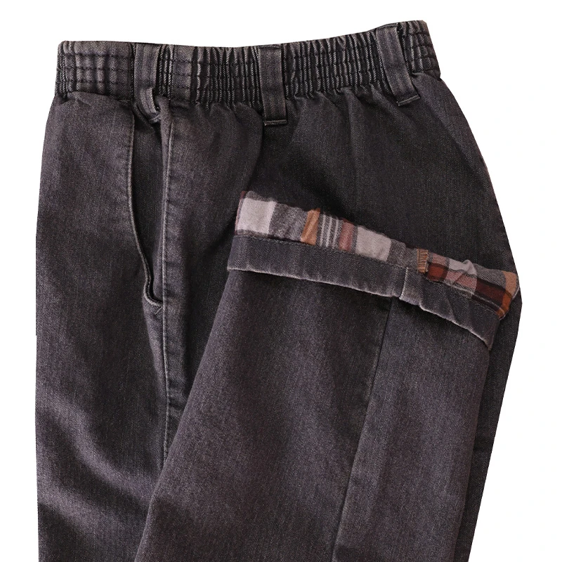 Piet Elastische Taille Broek | Thermo Antra Jeans | www.pietkoopmans.nl