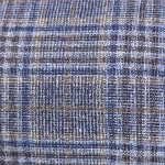 Flatcap Wol Zijde | Blauw Bruin Geruit | www.pietkoopmans.nl