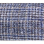 Flatcap Wol Zijde | Blauw Bruin Geruit | www.pietkoopmans.nl