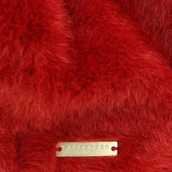 Seeberger Fake Fur ballonpet | Rood
