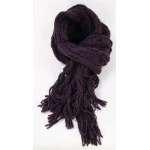 Seeberger Shawl Gebreid | Aubergine