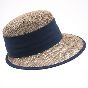 Seeberger Dames Half Rond Hoed | Navy