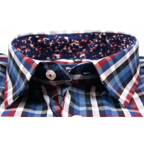 Ben Green Overhemd | Blauw Rood | www.pietkoopmans.nl