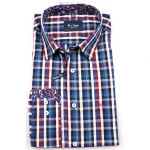 Ben Green Overhemd | Blauw Rood | www.pietkoopmans.nl