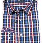 Ben Green Overhemd | Blauw Rood | www.pietkoopmans.nl