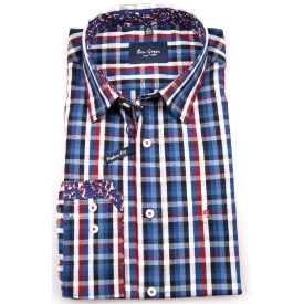 Ben Green Overhemd | Blauw Rood
