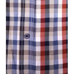 Casamoda Heren Overhemd | Blauw Rood Geruit