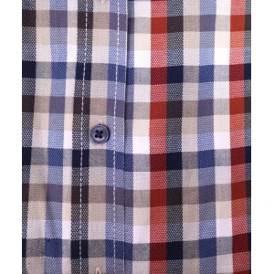 Casamoda Heren Overhemd | Blauw Rood Geruit