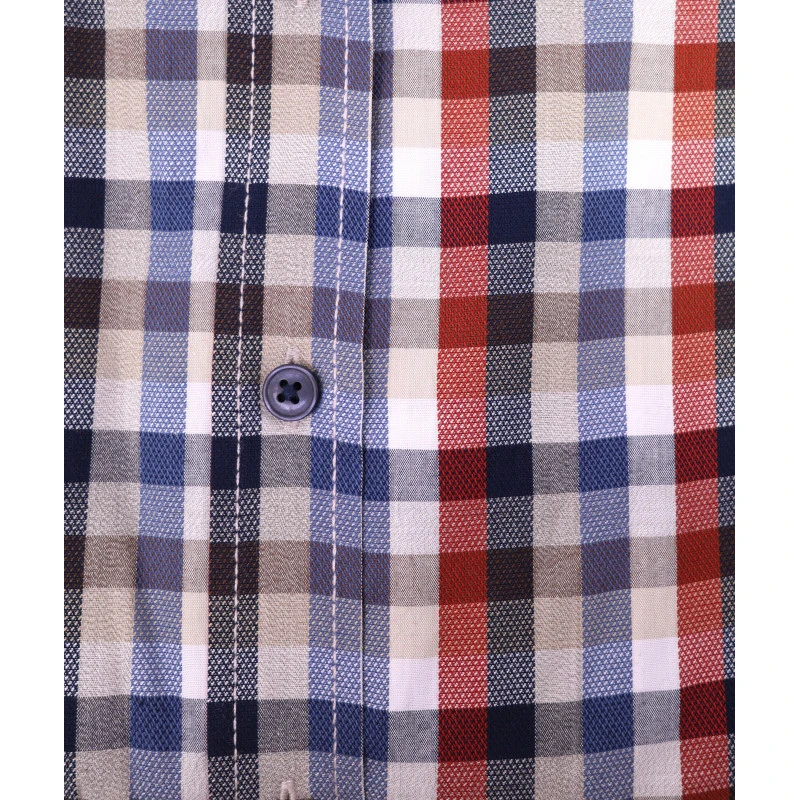 Casamoda Heren Overhemd | Blauw Rood Geruit | www.pietkoopmans.nl