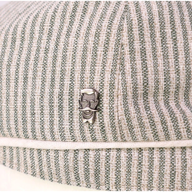 City Sport Zomer Flat Cap | Olijf Beige Gestreept | www.pietkoopmans.nl