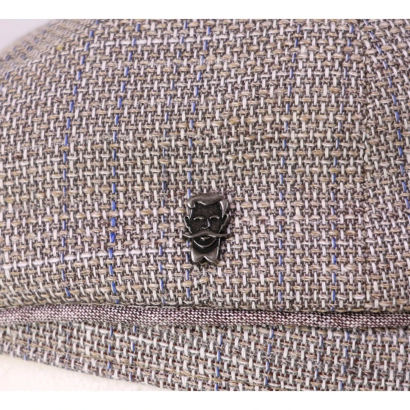 City Sport Zomer Flat Cap | Beige Geweven | www.pietkoopmans.nl