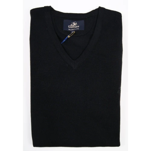Culture Pullover Merino Wol | Zwart