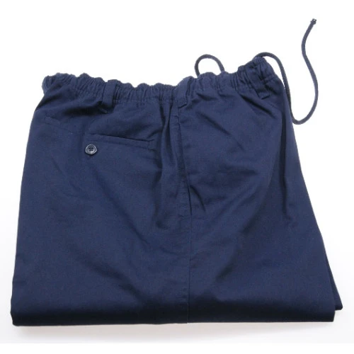 Elastische Taille Broek met trekkoord | Navy | www.pietkoopmans.nl