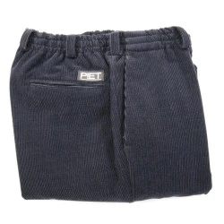 P!et Elastische Taille Broek | Marine Corduroy
