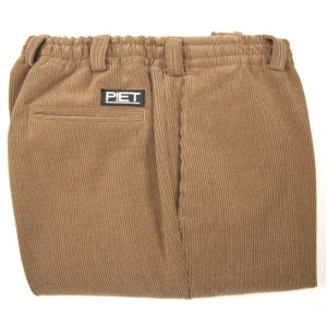P!et Elastische Taille Broek | Camel Corduroy