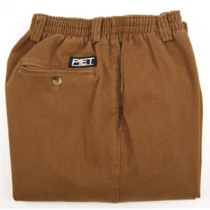 Piet Elastische Taille Broek | Camel Velours