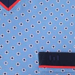 Götzburg Nachthemd Korte Mouw | Indigo Rood Print | www.pietkoopmans.nl