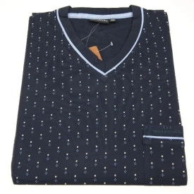Gotzburg Nachthemd | Blauw met Print