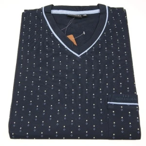 Gotzburg Nachthemd | Blauw met Print