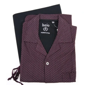 Hajo Pyjama Tricot | Bordeaux Antra