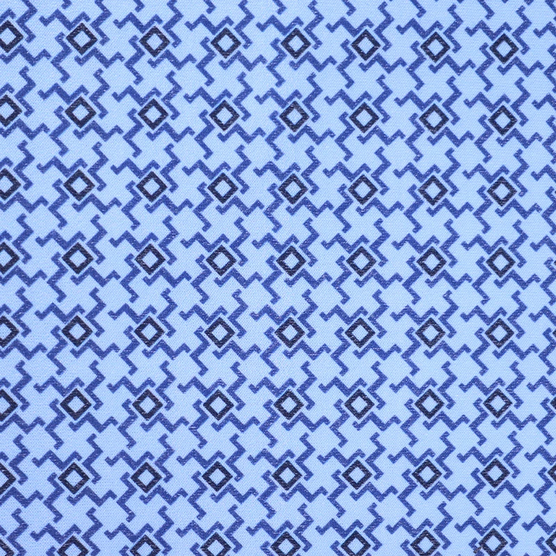 Hajo Nachthemd Heren| Blauwe Print | www.pietkoopmans.nl