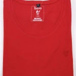 Hajo Mouwloos T-Shirt | Lichtrood | www.pietkoopmans.nl