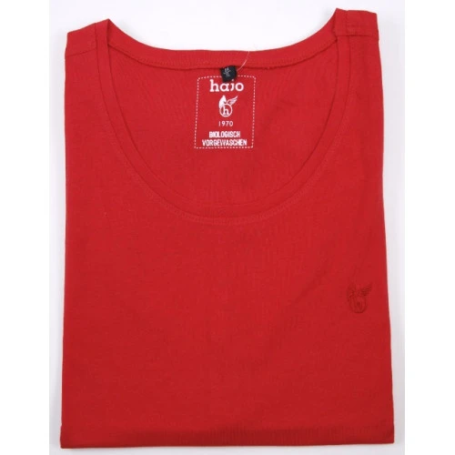 Hajo Mouwloos T-Shirt | Lichtrood | www.pietkoopmans.nl