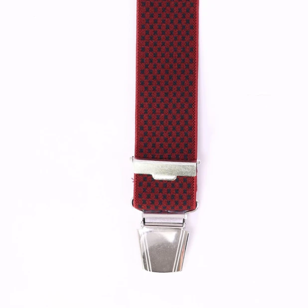 Bretels 4 Sterke Clips| Rood Marine Print | www.pietkoopmans.nl