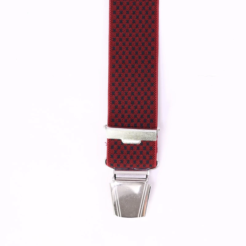 Bretels 4 Sterke Clips| Rood Marine Print | www.pietkoopmans.nl