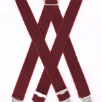 Bretels 4 Sterke Clips| Rood Marine Print | www.pietkoopmans.nl
