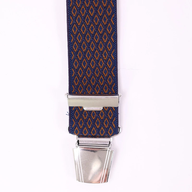 Bretels 4 Sterke Clips| Marine Cognac Print | www.pietkoopmans.nl
