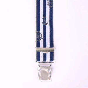 Bretels 4 Sterke Clips| Nautische Print