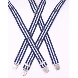 Bretels 4 Sterke Clips| Nautische Print