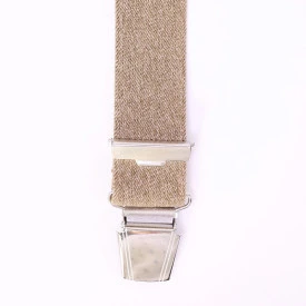 Bretels 4 Sterke Clips| Beige Look Blauw