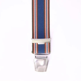 Bretels 4 Sterke Clips| Indigo Brique Gestreept