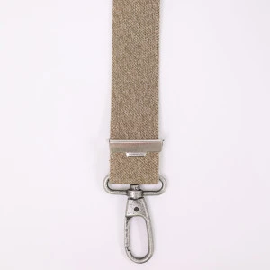 Sterke Bretel Karabijnhaak | Beige Jeans Look