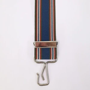 Bretels 3 Sterke Haken | Indigo Brique Gestreept